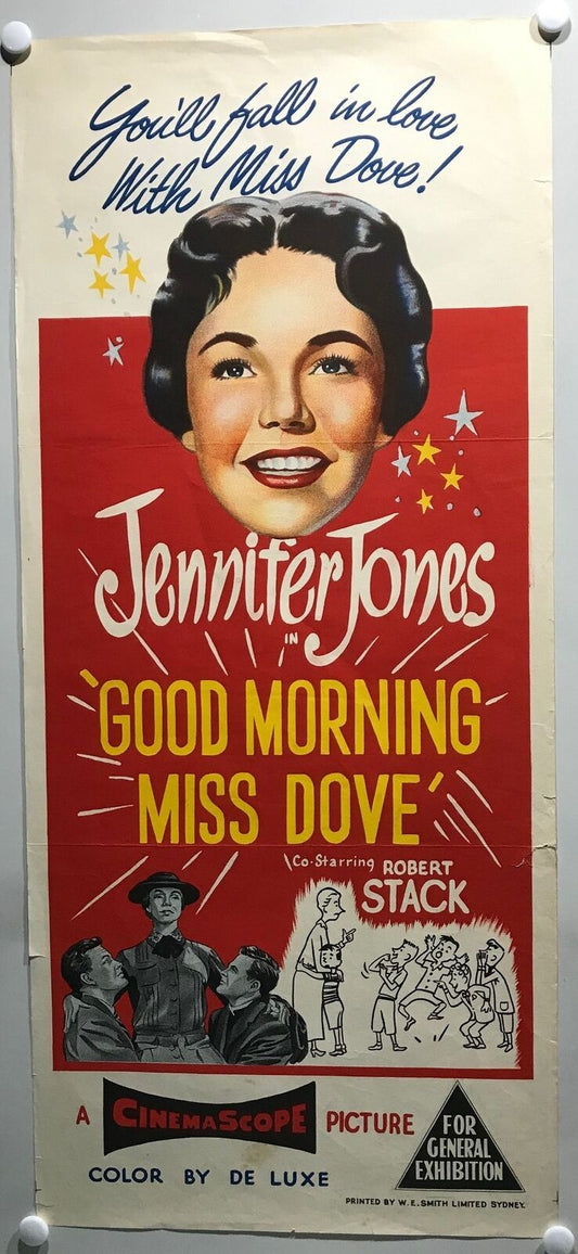 ORIGINAL DAYBILL MOVIE POSTER - GOOD MORNING MISS DOVE - 1955