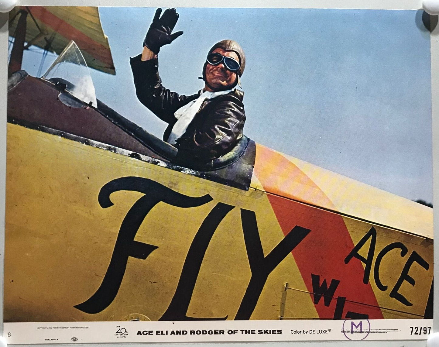 ORIGINAL LOBBY CARDS - ACE ELI AND ROGERS OF THE SKY - 1972 - set of 8