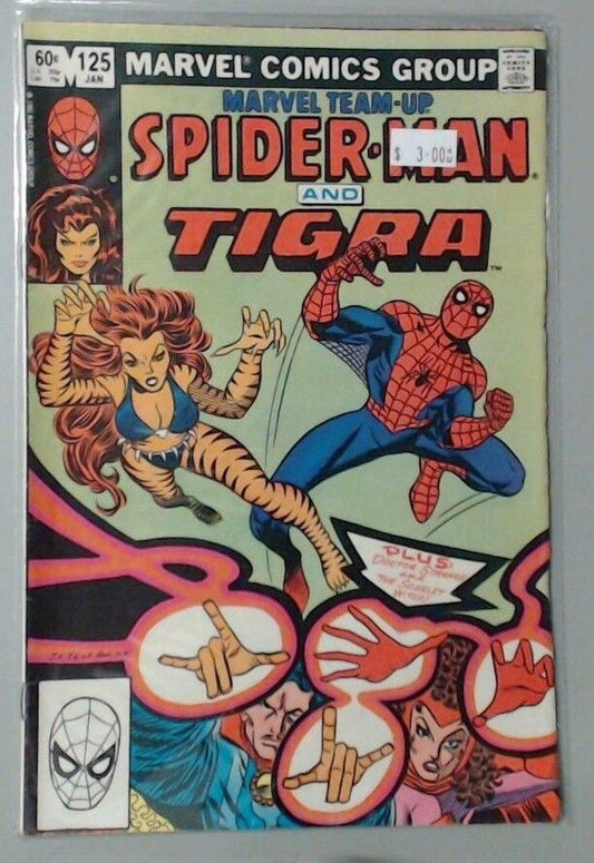 MARVEL COMIC BOOK - TEAM UP SPIDER-MAN AND TIGRA NUMBER 125