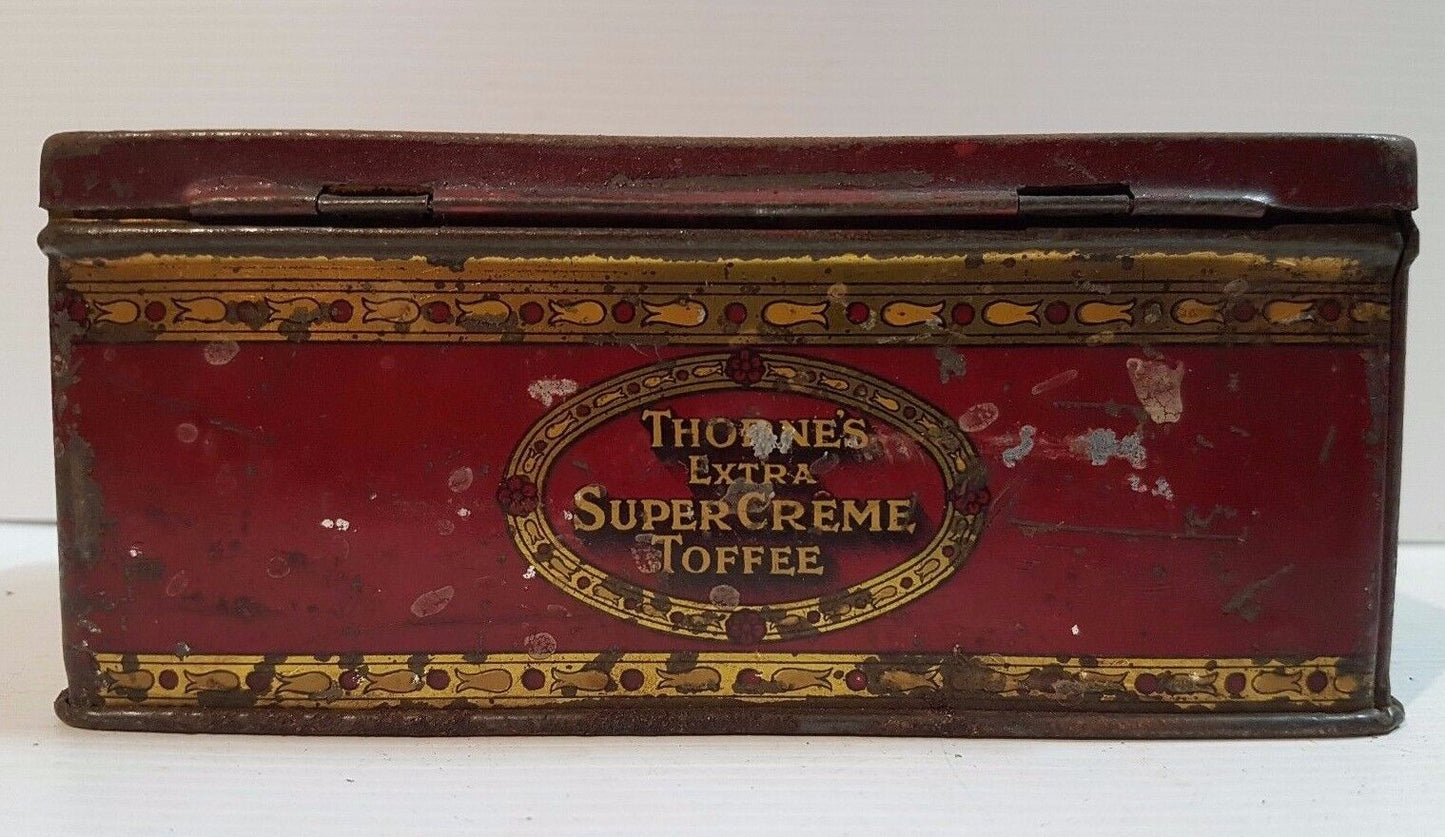 Biscuit Tea Sweets Cigar Tin Thorne's Extra Super Creme Toffee Henry Thorne & Co