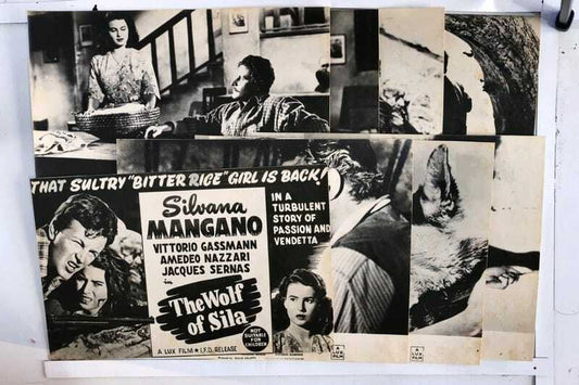 ORIGINAL LOBBY CARDS - THE WOLF OF SILA - 1949 - set of 8