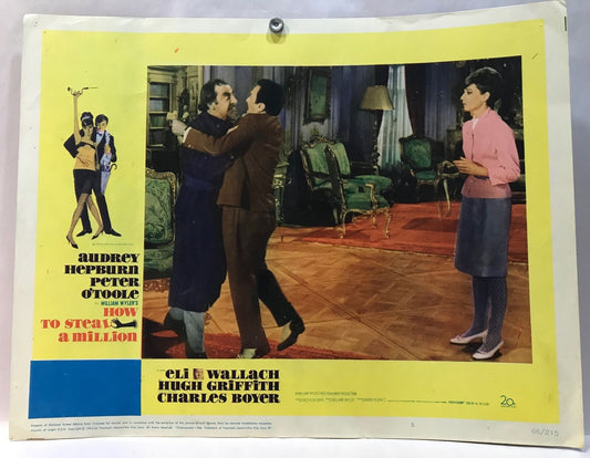 ORIGINAL LOBBY CARD - HOW TO STEAL A MILLION - 1966 - key #5 card