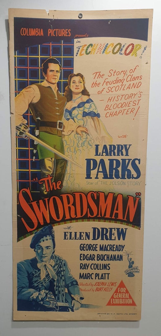 ORIGINAL DAYBILL MOVIE POSTER - THE SWORDSMAN