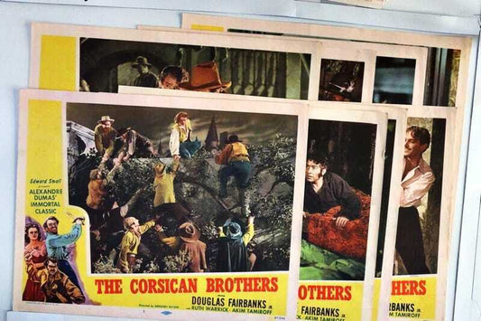 ORIGINAL LOBBY CARDS - THE CORSICAN BROTHERS - 1947 - set of 8