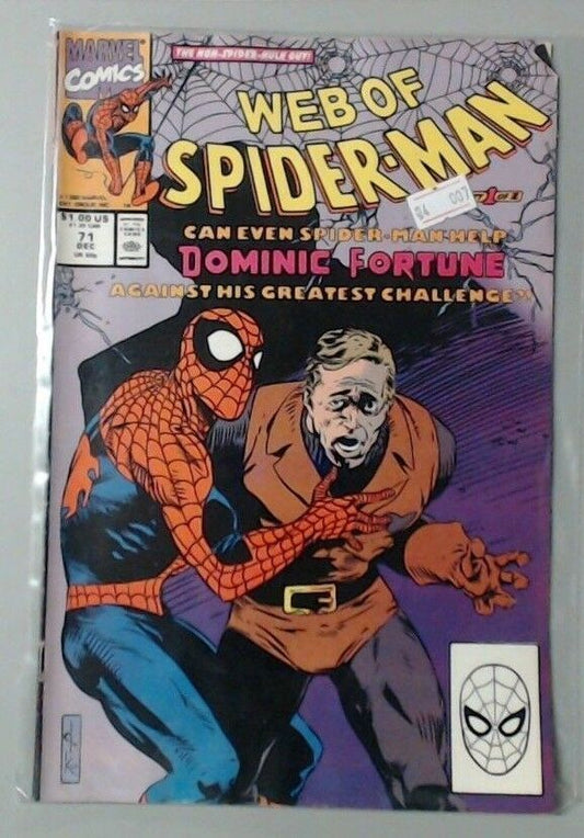 COMIC BOOK - MARVEL COMICS - SPIDER-MAN - WEB OF SPIDER-MAN #71