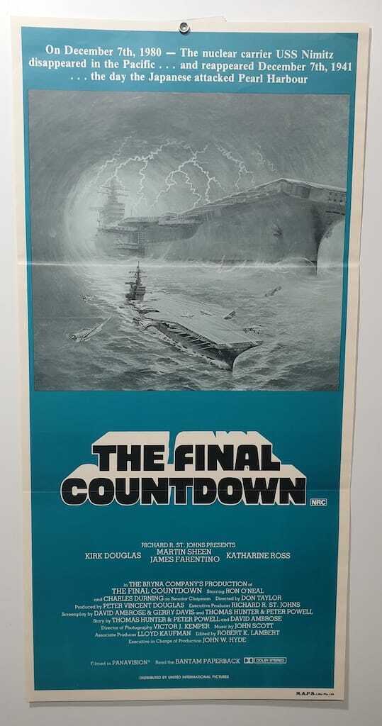 ORIGINAL DAYBILL MOVIE POSTER - THE FINAL COUNTDOWN - 1980