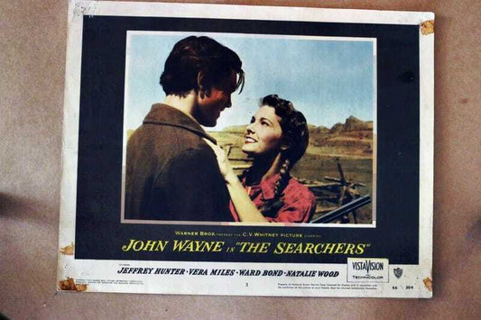 ORIGINAL LOBBY CARD - THE SEARCHERS - 1956 - card #3 -  John Wayne, Jeffrey Hunter, Vera Miles