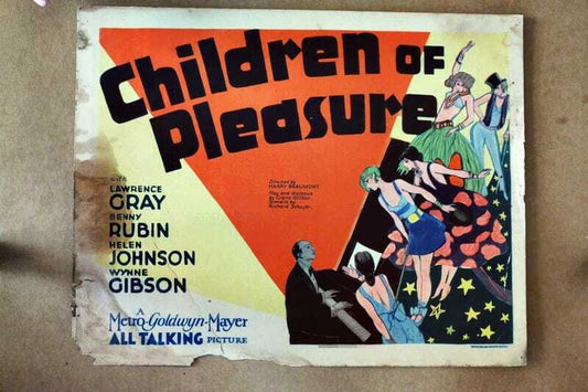 ORIGINAL LOBBY CARD - CHILDREN OF PLEASURE - 1930 - title card