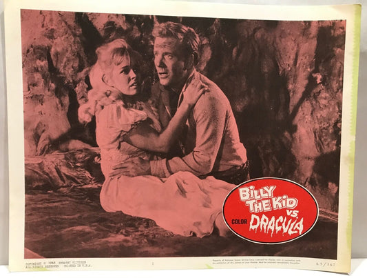 ORIGINAL LOBBY CARD - BILLY THE KID VS DRACULA - 1965 - card #1 (b)