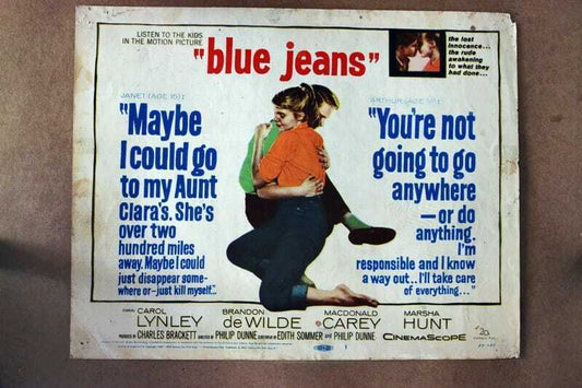 ORIGINAL LOBBY CARD - BLUE JEANS - 1959 - title card