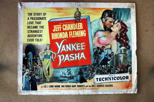 ORIGINAL LOBBY CARD - YANKEE PASHA - 1954 - title card