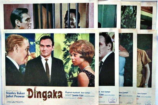 ORIGINAL LOBBY CARDS - DINGAKA - 1965 - set of 8