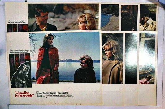 ORIGINAL LOBBY CARDS - A HOWLING IN THE WOODS - 1972 - set of 8