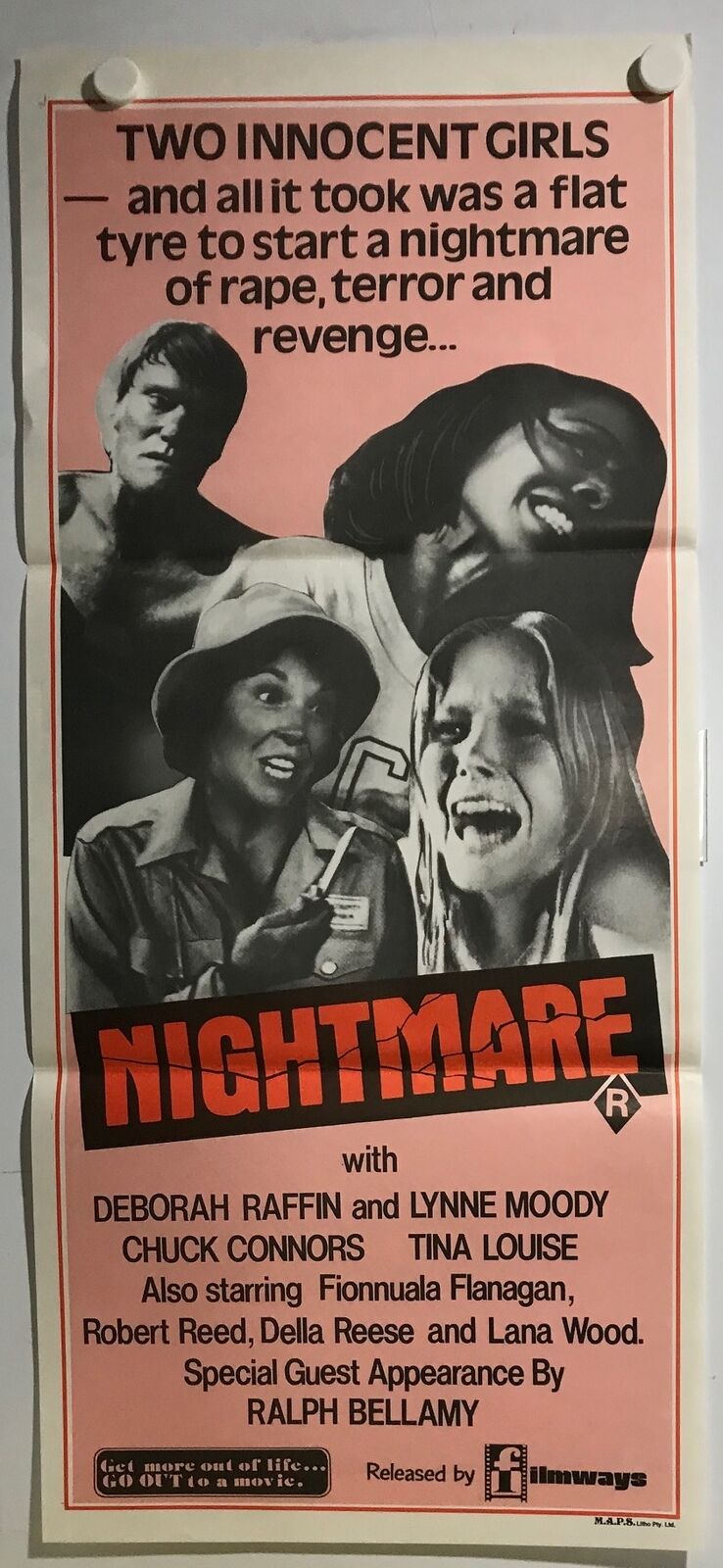 ORIGINAL DAYBILL MOVIE POSTER - NIGHTMARE (a) - 1976