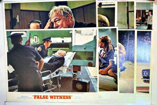 ORIGINAL LOBBY CARDS - FALSE WITNESS - 1970 - set of 8