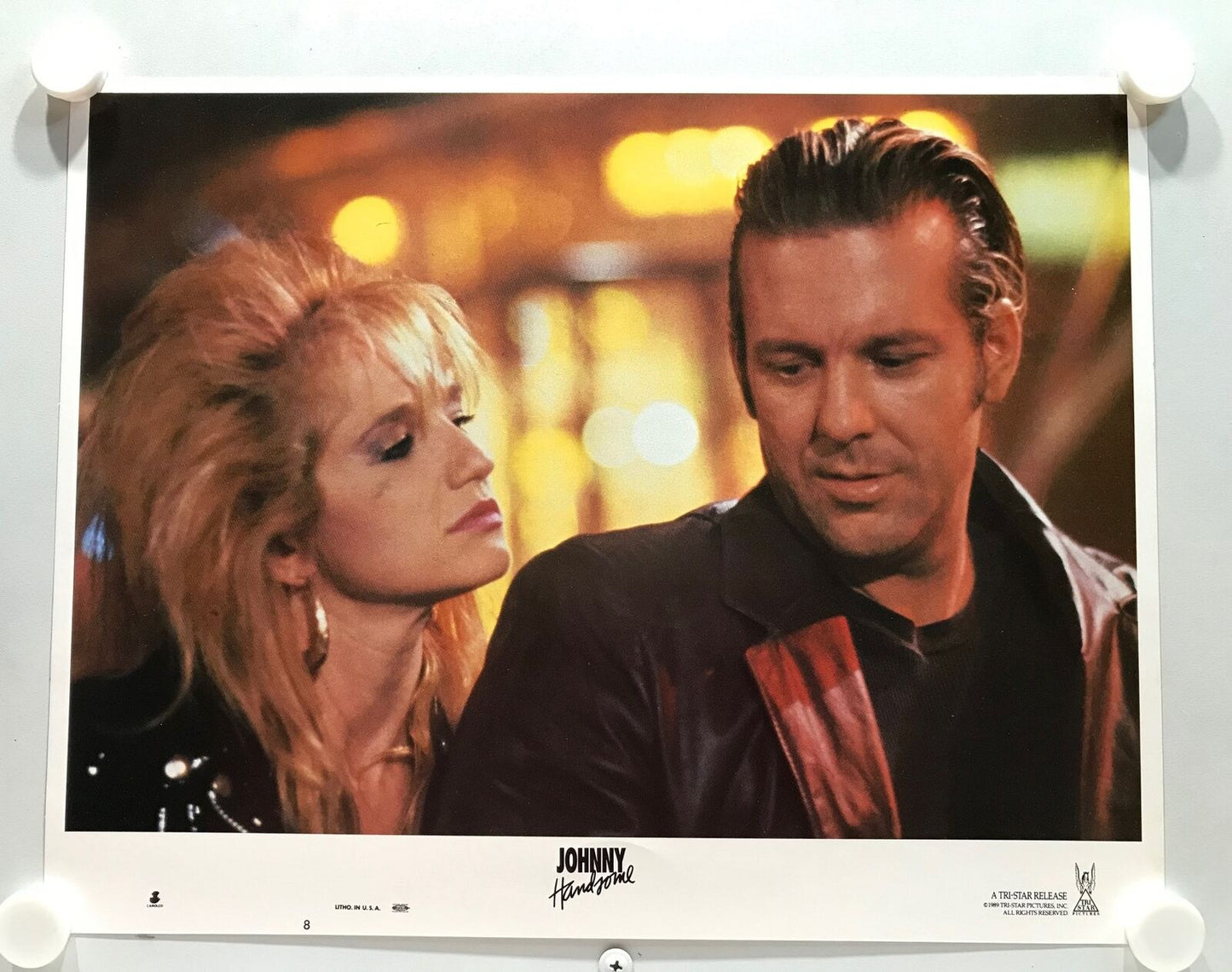 ORIGINAL LOBBY CARDS - JOHNNY HANDSOME - 1989 - set of 8