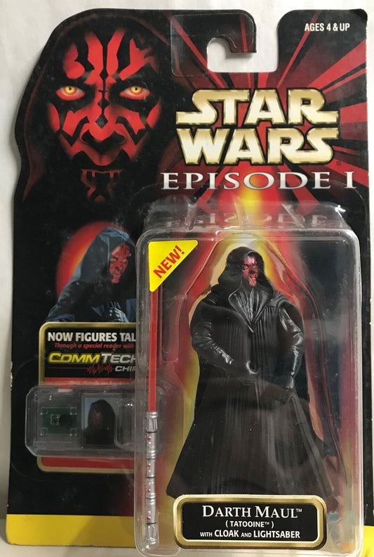 STAR WARS - HASBRO - EPISODE 1 - DARTH MAUL - "TATOOINE" - with Cloak, Lights...