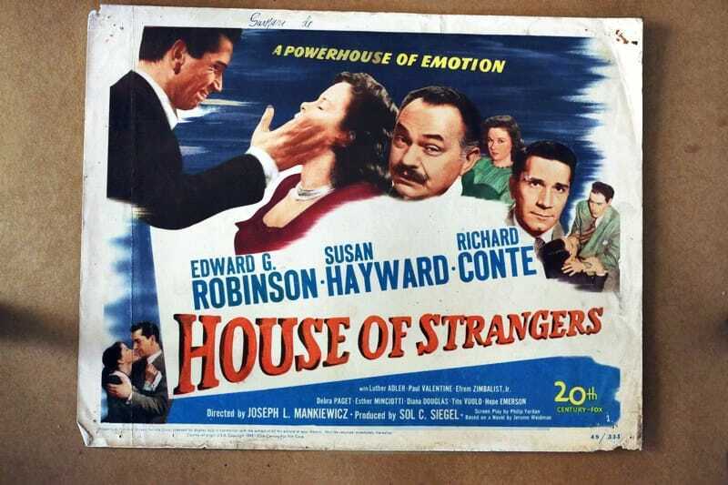 ORIGINAL LOBBY CARD - HOUSE OF STRANGERS - 1949 - title card