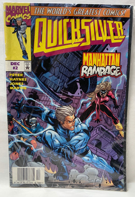 COMIC BOOK - QUICKSILVER #2 MANHATTAN RAMPAGE