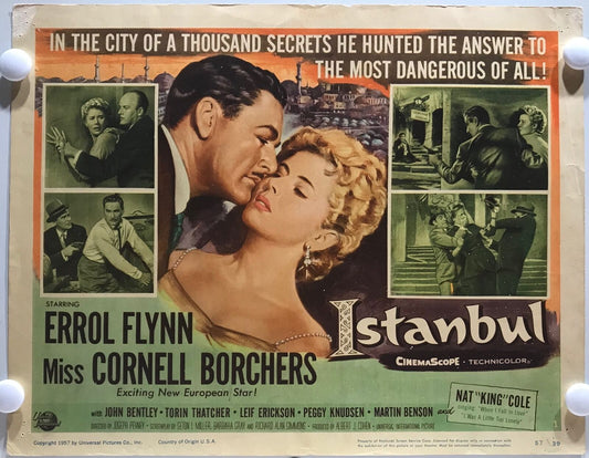 ORIGINAL LOBBY CARDS - ISTANBUL - 1957 - set of 8