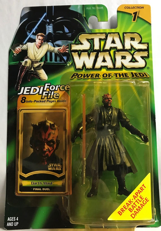 STAR WARS - HASBRO - JEDI FORCE FILE - POTJ -  DARTH MAUL - Collection 1