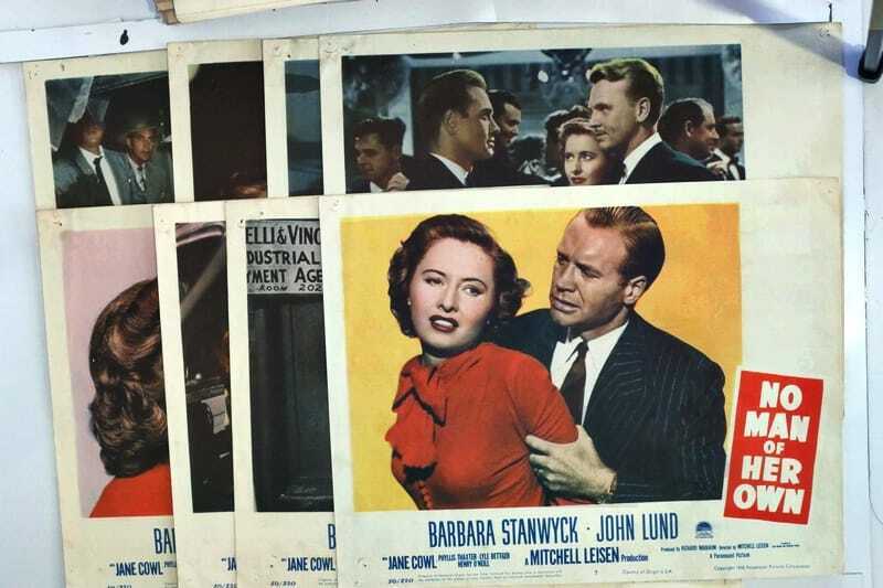 ORIGINAL LOBBY CARDS - NO HANDS ON THE CLOCK - 1941 - set of 8