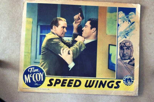 ORIGINAL LOBBY CARD - SPEED WINGS (a) - 1934 - title card