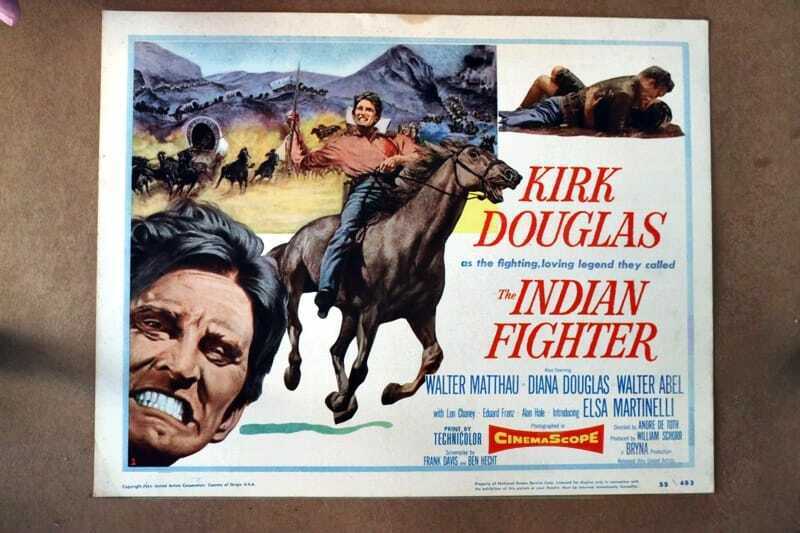 ORIGINAL LOBBY CARD - INDIAN FIGHTER - 1955 - title card