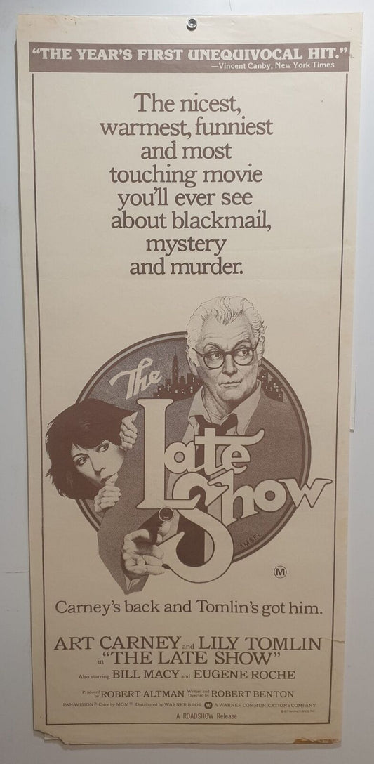 ORIGINAL DAYBILL MOVIE POSTER - THE LATE SHOW - 1977