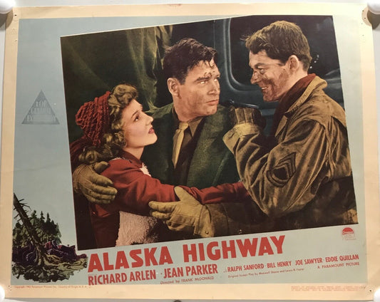 ORIGINAL LOBBY CARDS - ALASKA HIGHWAY - 1943 - set of 8