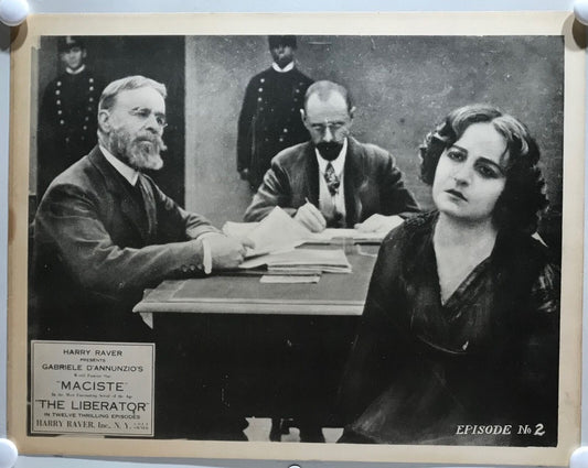 ORIGINAL SERIAL LOBBY CARD - THE LIBERATOR (j) -1918 - Maciste - episode #2 -...