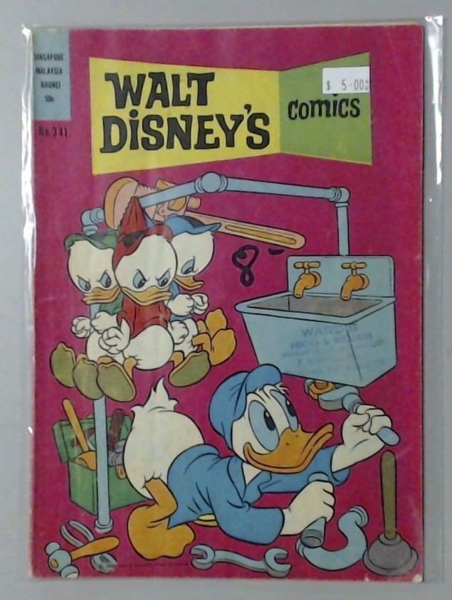 COMIC BOOK - WALT DISNEY'S COMICS NO.341 HUEY DEWEY LOUIE