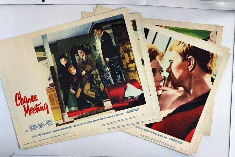 ORIGINAL LOBBY CARDS - CHANCE MEETING - 1960 - set of 8