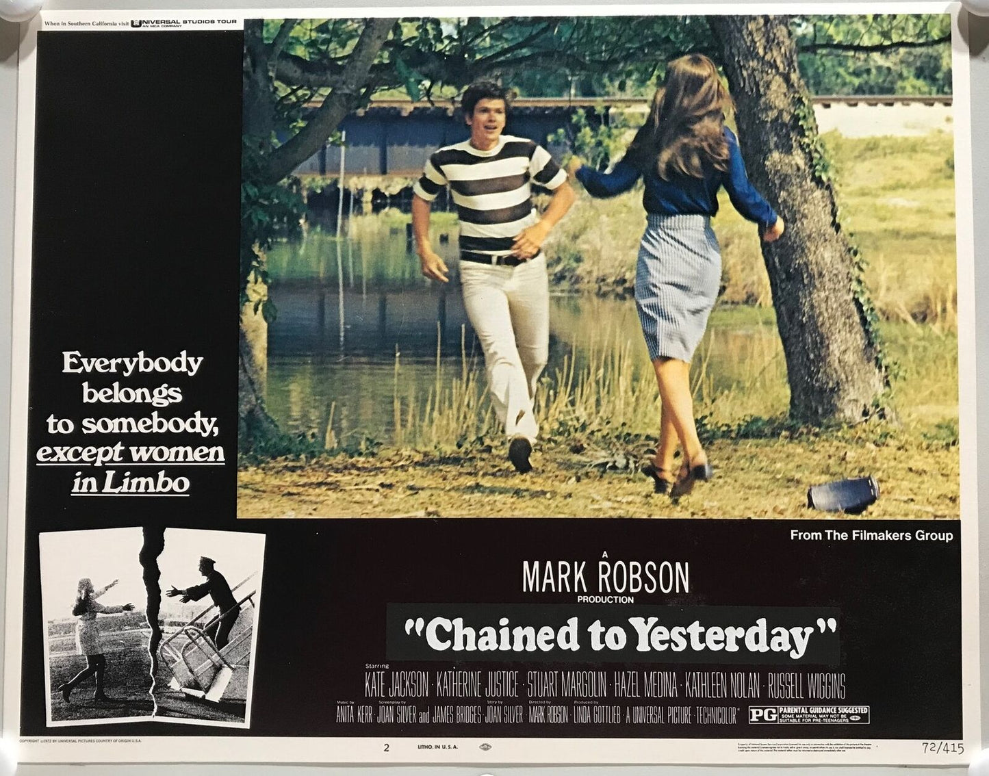 ORIGINAL LOBBY CARDS - CHAINED TO YESTERDAY aka "Limbo" - 1972 - set of 8