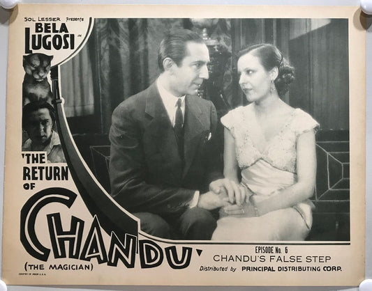 ORIGINAL SERIAL LOBBY CARD - THE RETURN OF CHANDU (e) - 1934 - Ch 6 "Chandu's...