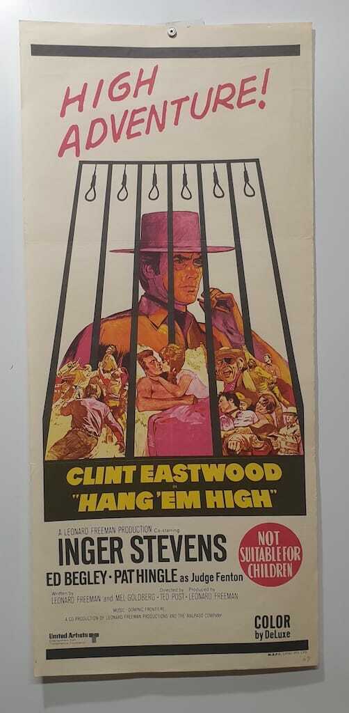 ORIGINAL DAYBILL MOVIE POSTER - HANG EM HIGH