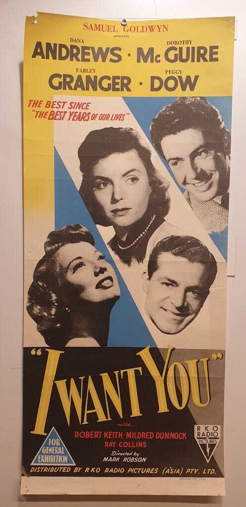 ORIGINAL DAYBILL MOVIE POSTER - I WANT YOU