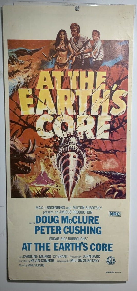 ORIGINAL DAYBILL MOVIE POSTER - AT THE EARTH'S CORE