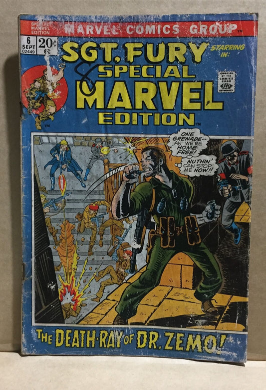 COMIC BOOK - SGT. FURY SPECIAL MARVEL EDITION 6