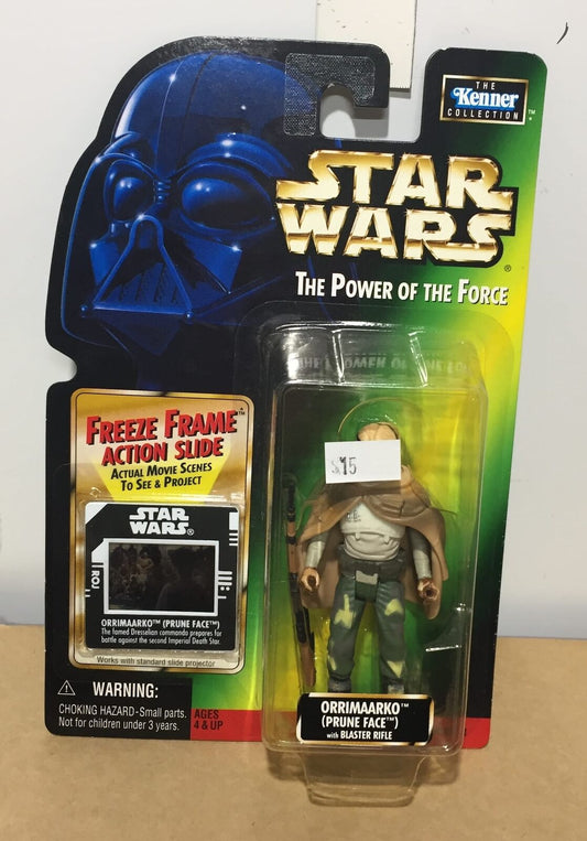 STAR WARS - KENNER - POTF - ORRIMAARKO (PRUNE FACE) - with Blaster Rifle