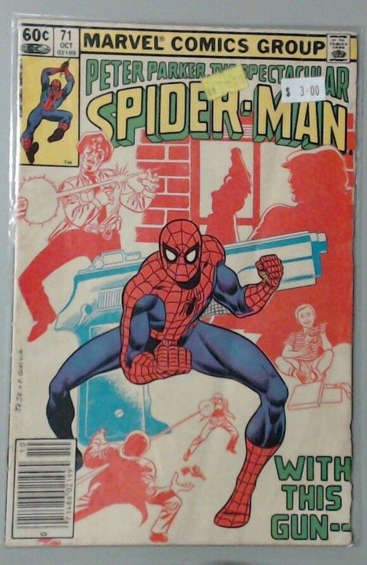 MARVEL COMIC BOOK - PETER PARKER THE SPECTACULAR SPIDER-MAN NUMBER 71