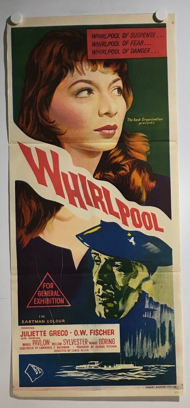 ORIGINAL DAYBILL MOVIE POSTER - WHIRLPOOL