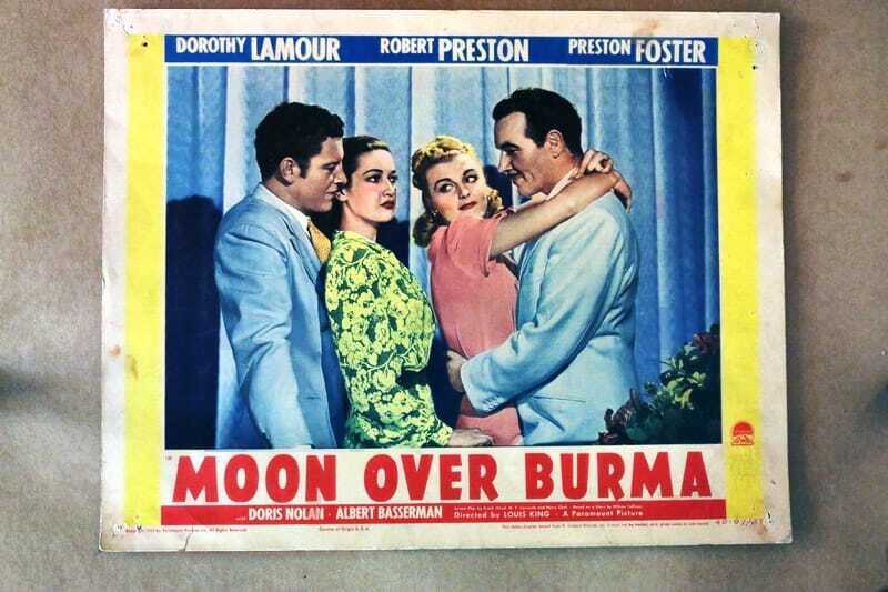 ORIGINAL LOBBY CARD - MOON OVER BURMA (a) - 1940 - title card