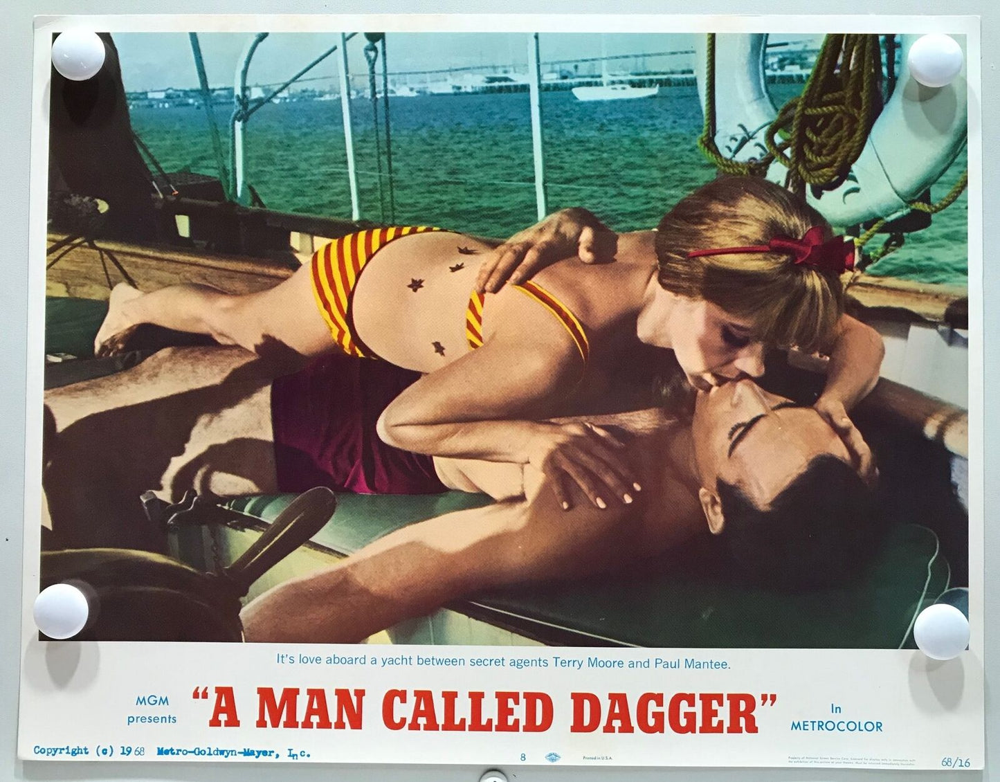 ORIGINAL LOBBY CARDS - MAN CALLED DAGGER - 1968 - set of 8