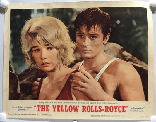 ORIGINAL LOBBY CARDS - THE YELLOW ROLLS-ROYCE - 1965 - set of 8