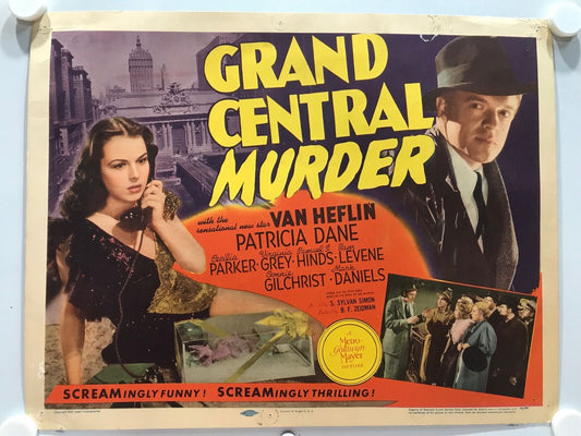 ORIGINAL LOBBY CARDS - GRAND CENTRAL MURDER - 1942 - set of 8