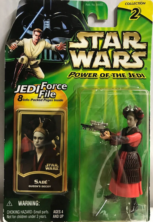 STAR WARS - HASBRO - JEDI FORCE FILE - POTJ -  SABE - Queen's Decoy - Collection 2