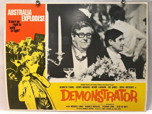 ORIGINAL LOBBY CARD - DEMONSTRATOR (h) - 1971 - title card - Australia