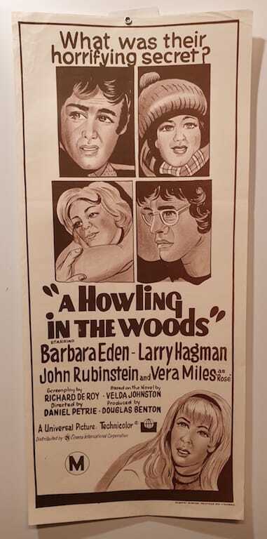 ORIGINAL DAYBILL MOVIE POSTER - HOWLING IN THE WOODS