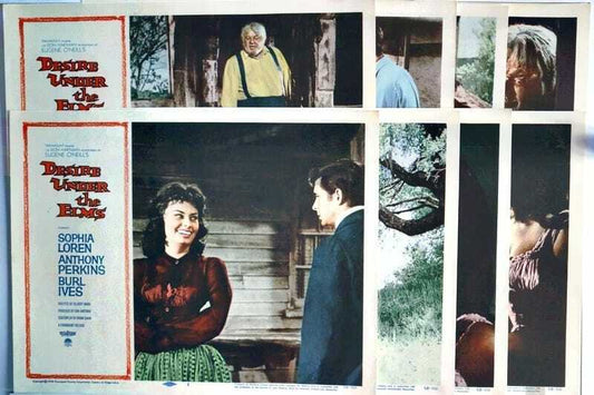 ORIGINAL LOBBY CARDS - DESIRE UNDER THE ELMS - 1958 - set of 8